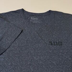 5.11 Tactical Men's XL Blue Heathered Textured Short Sleeve Tee